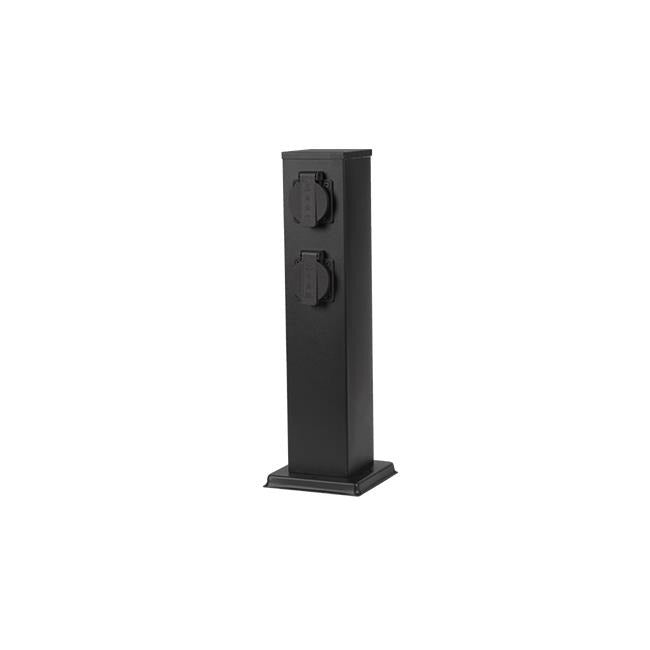 Tuinpaal contactdoos viervoudig - 230V - 40cm Tuinpaal contactdoos viervoudig - 230V - 40cm